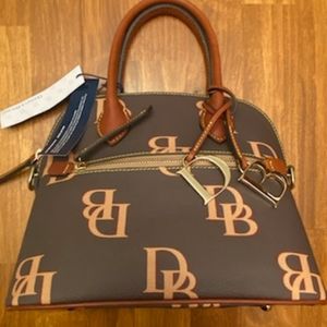 NWT! Dooney & Bourke Handbag, Monogrammed Domed Satchel